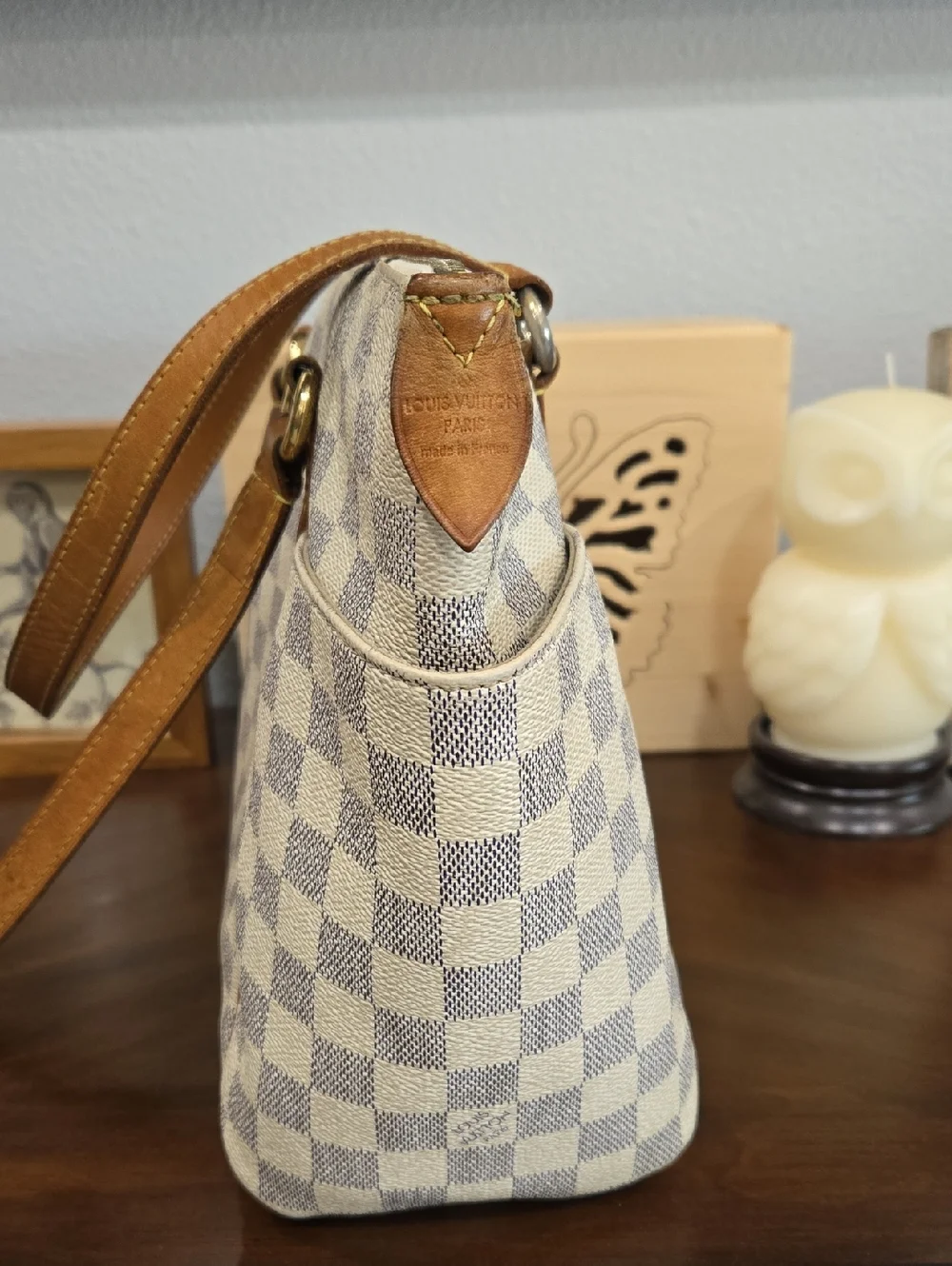 LOUIS VUITTON TOTALLY PM DAMIER AZUR SHOULDER BAG - GUC! - Picture 4 of 16